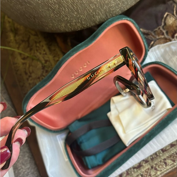 Authentic GUCCI 49mm Cat eyes Acetate optical Glasses new ❤️ - Picture 6 of 13